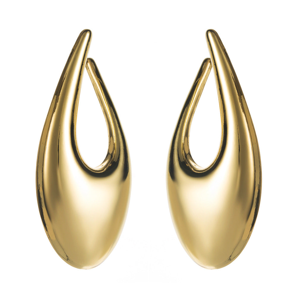 Bold U Shape Alloy Earrings