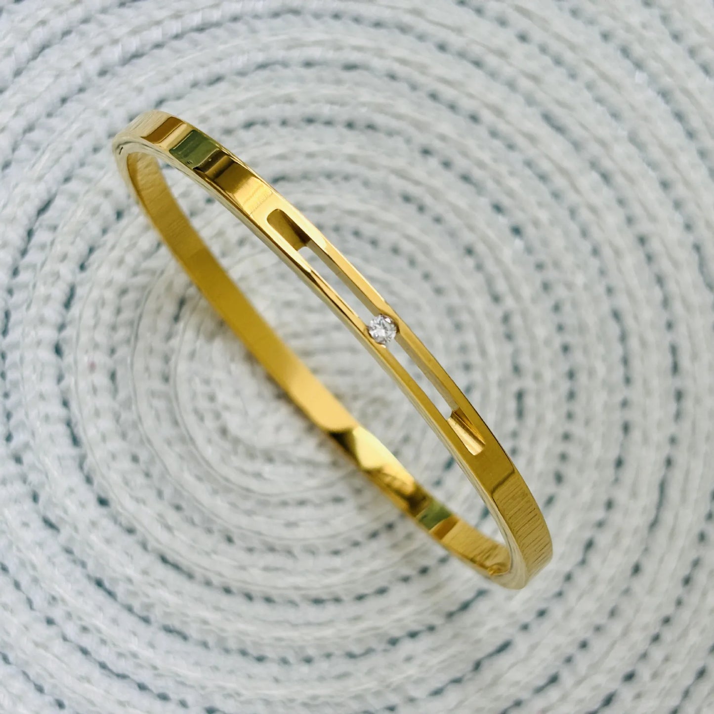 316L Stainless Steel Vintage Style Bangle