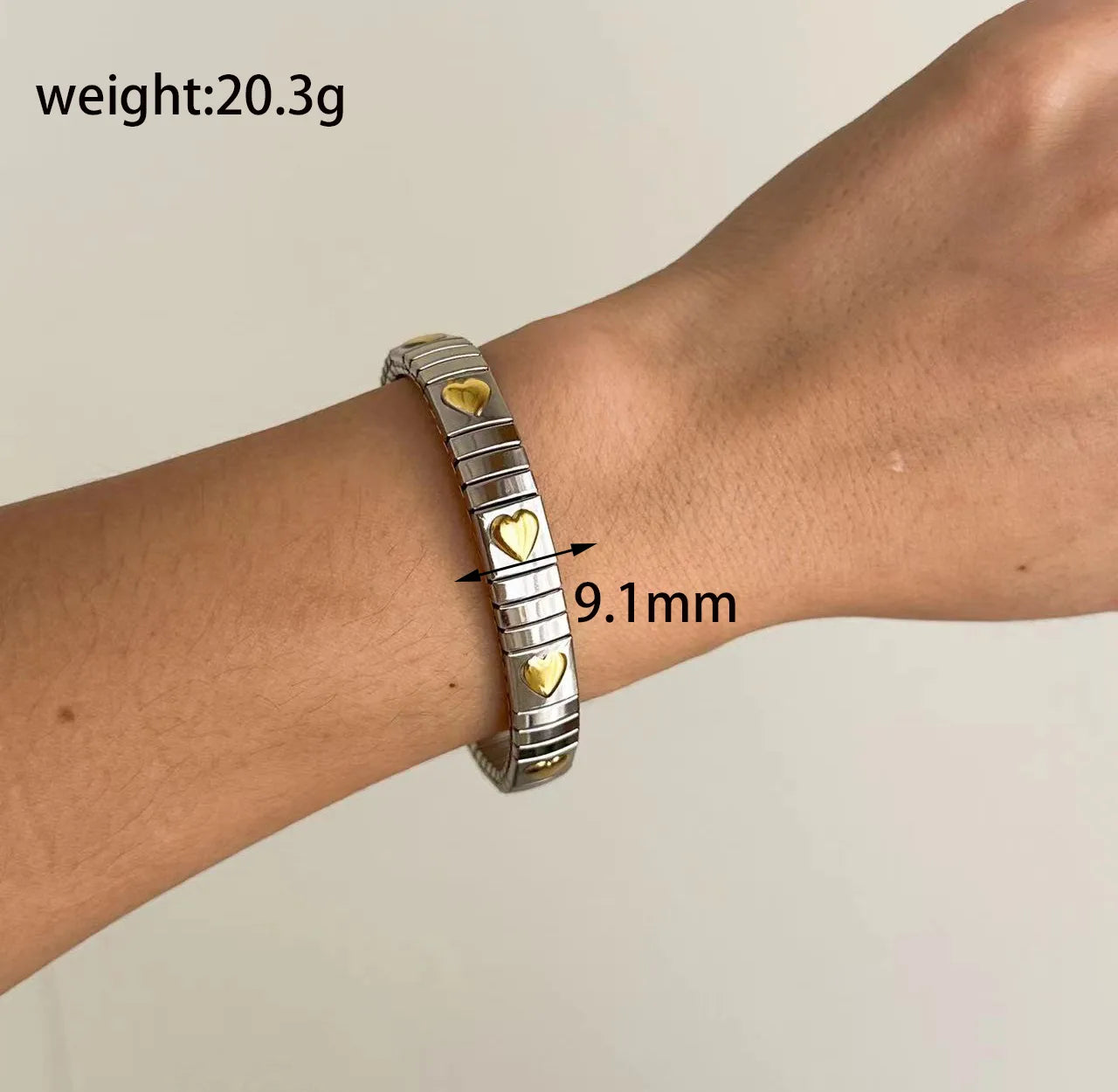 Retro Streetwear Color Block Bangle