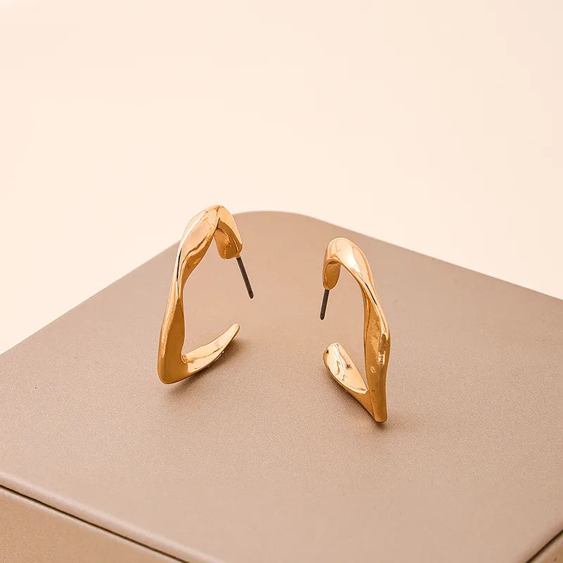 Cute Heart Shape Alloy Zinc Earrings