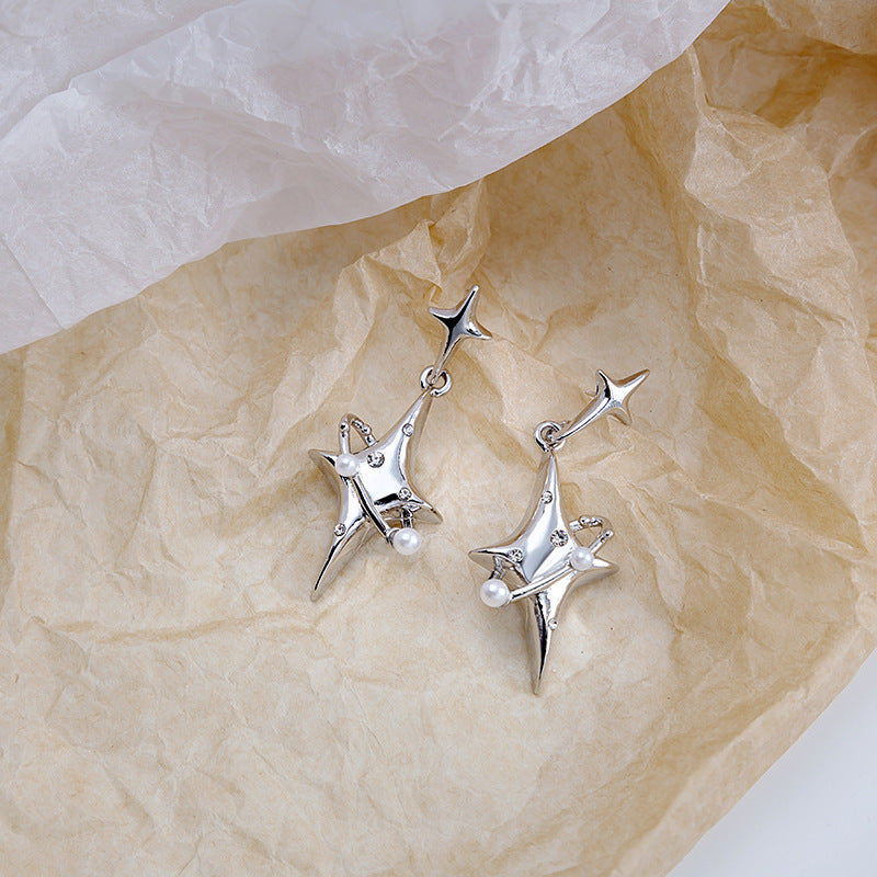 Streetwear Star Drop Earrings