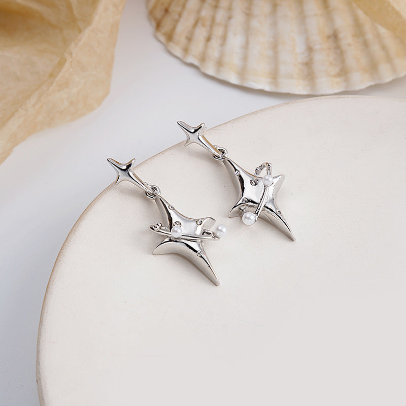 Streetwear Star Drop Earrings