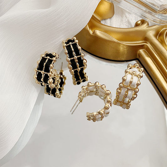 Adheera gold plated hoops