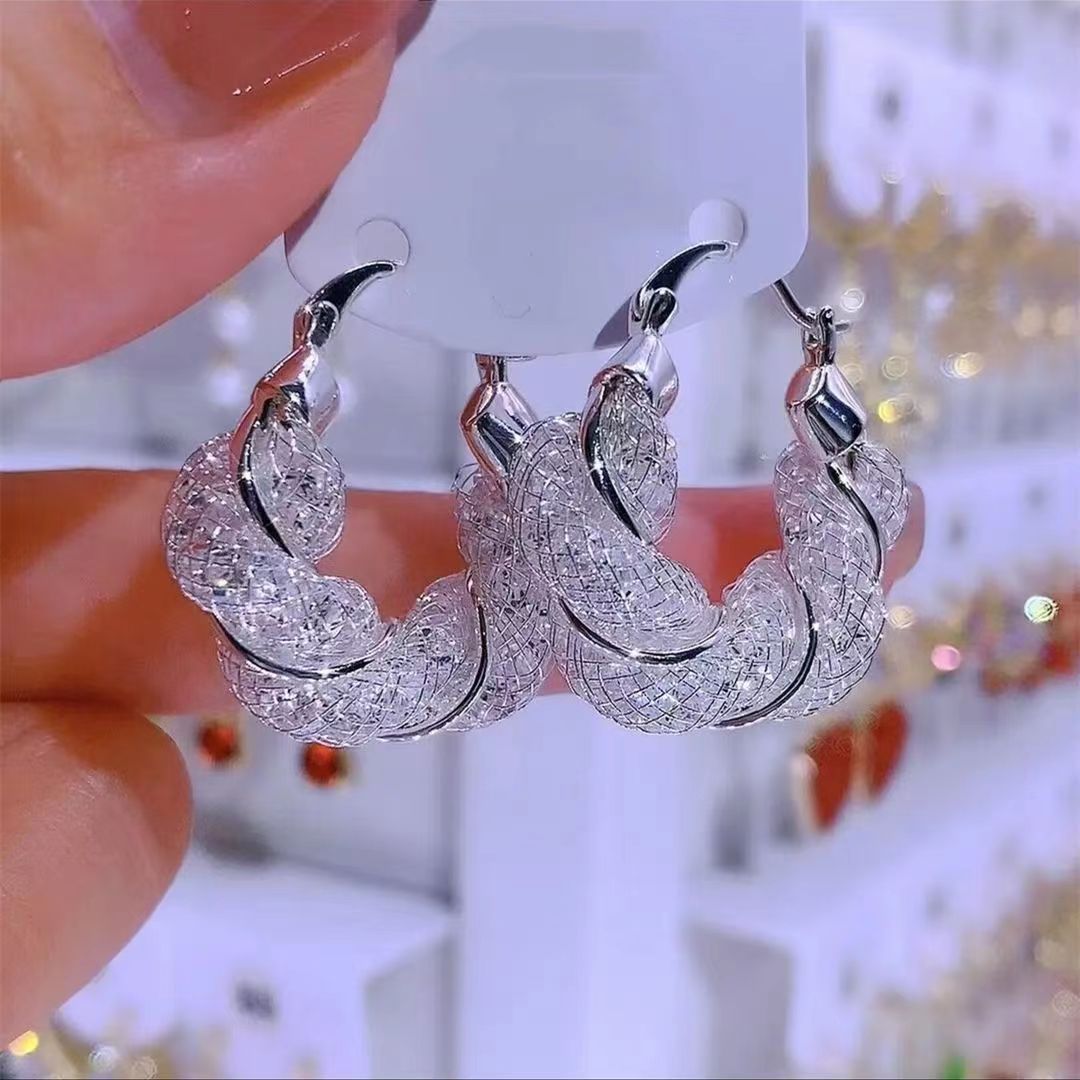 Elegant Lady Geometric Crystal Earring