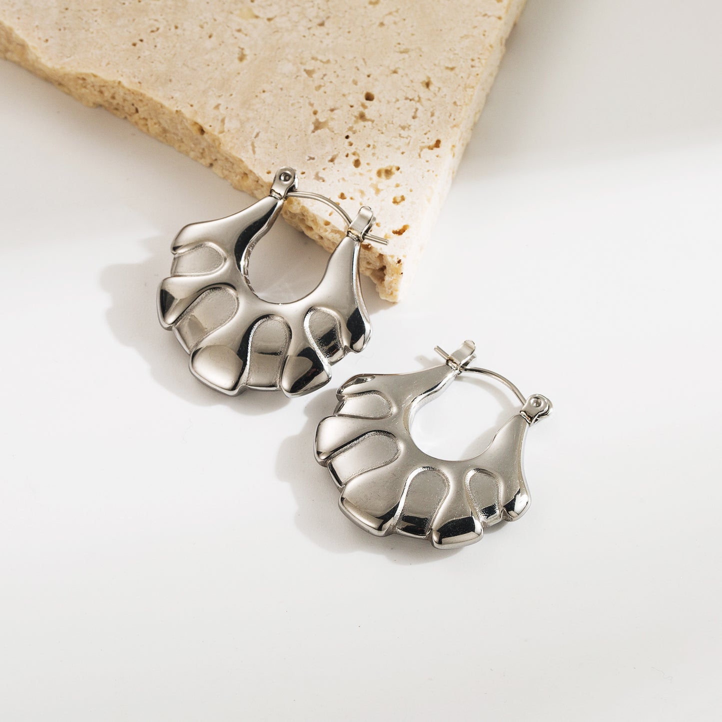Unique Design Silver Plated Earrings