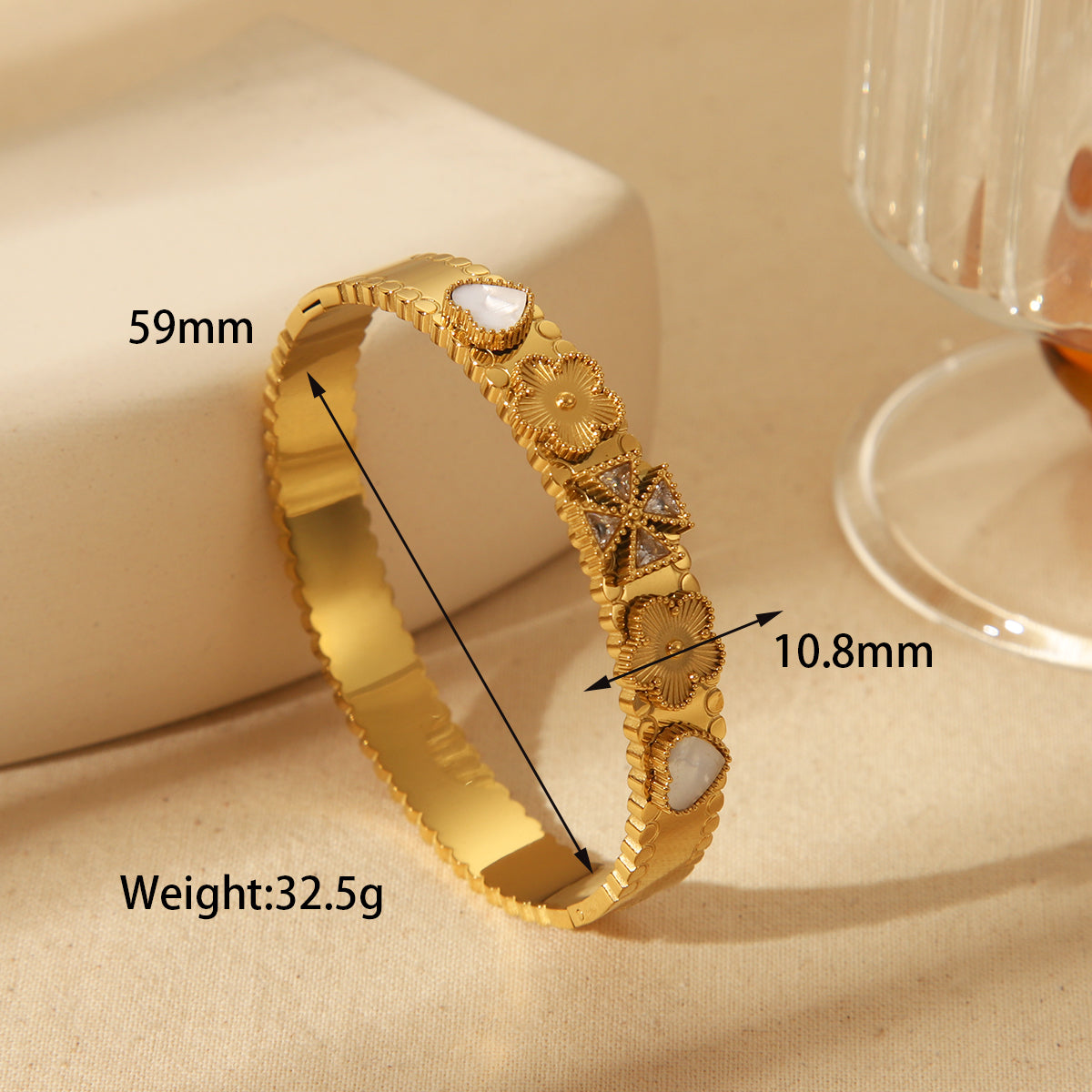Stainless Steel 18K Gold Plated bracelet