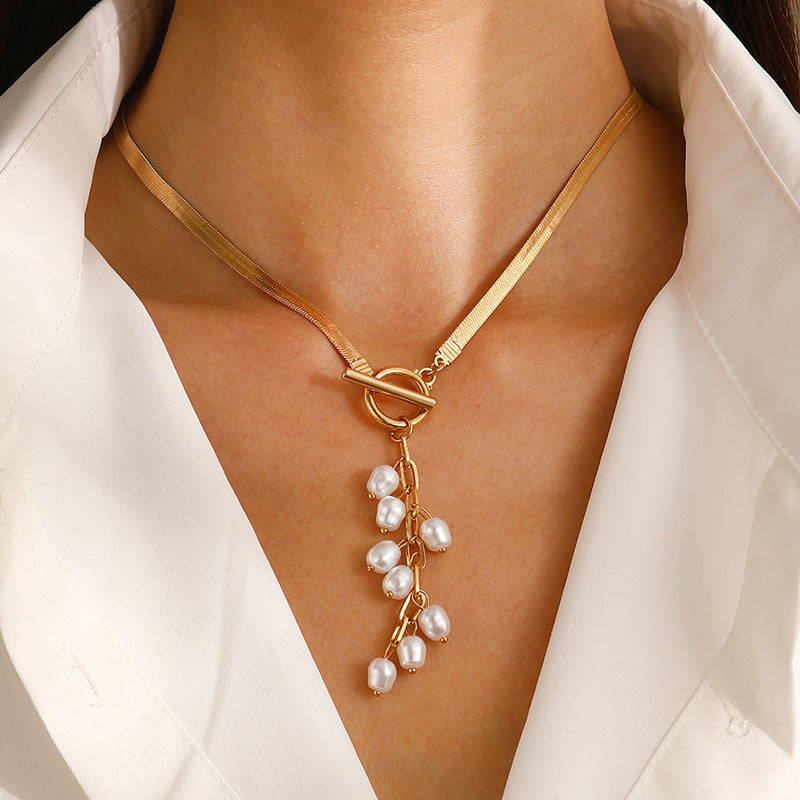 304 Stainless Steel Chain Gold Pendant