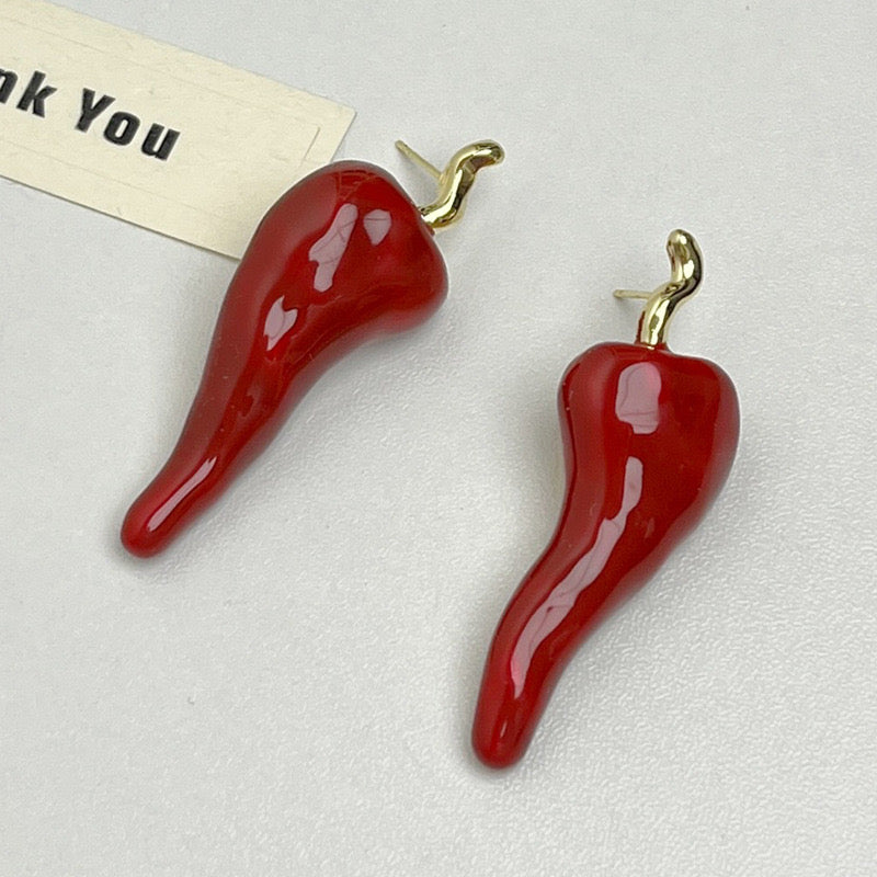 Chili Ear Studs