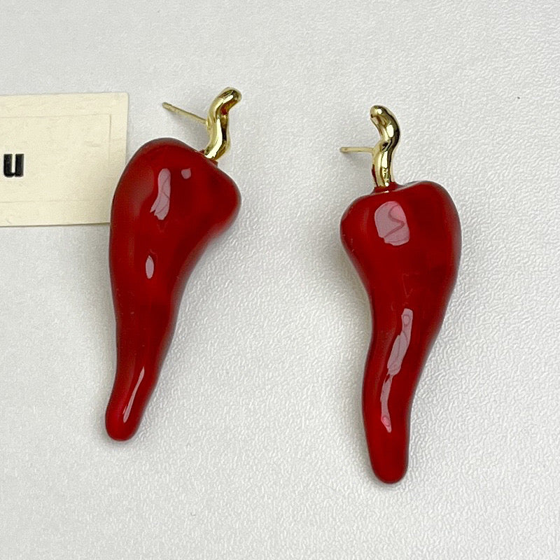 Chili Ear Studs