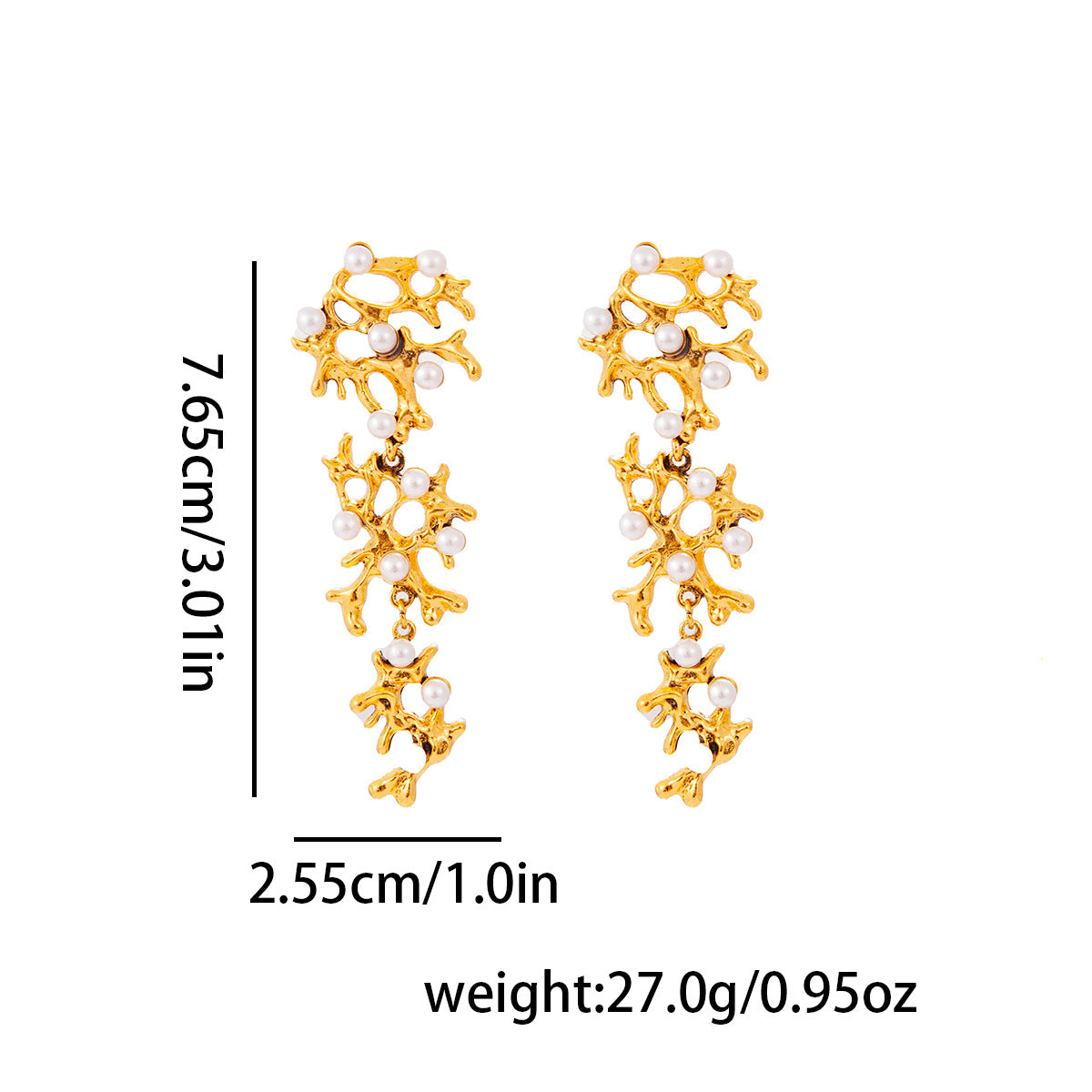 Beautiful Pearls Drop Earrings