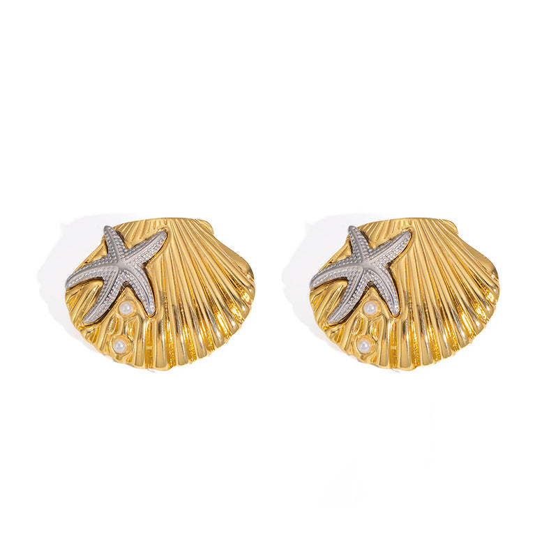 Beautiful Star Shell Earring